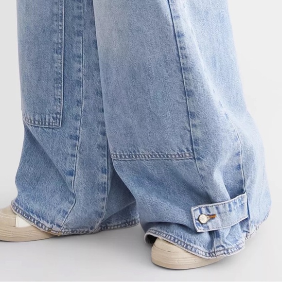 We the free free people outlaw wide leg Jean size XL euc crvy - Picture 5 of 8